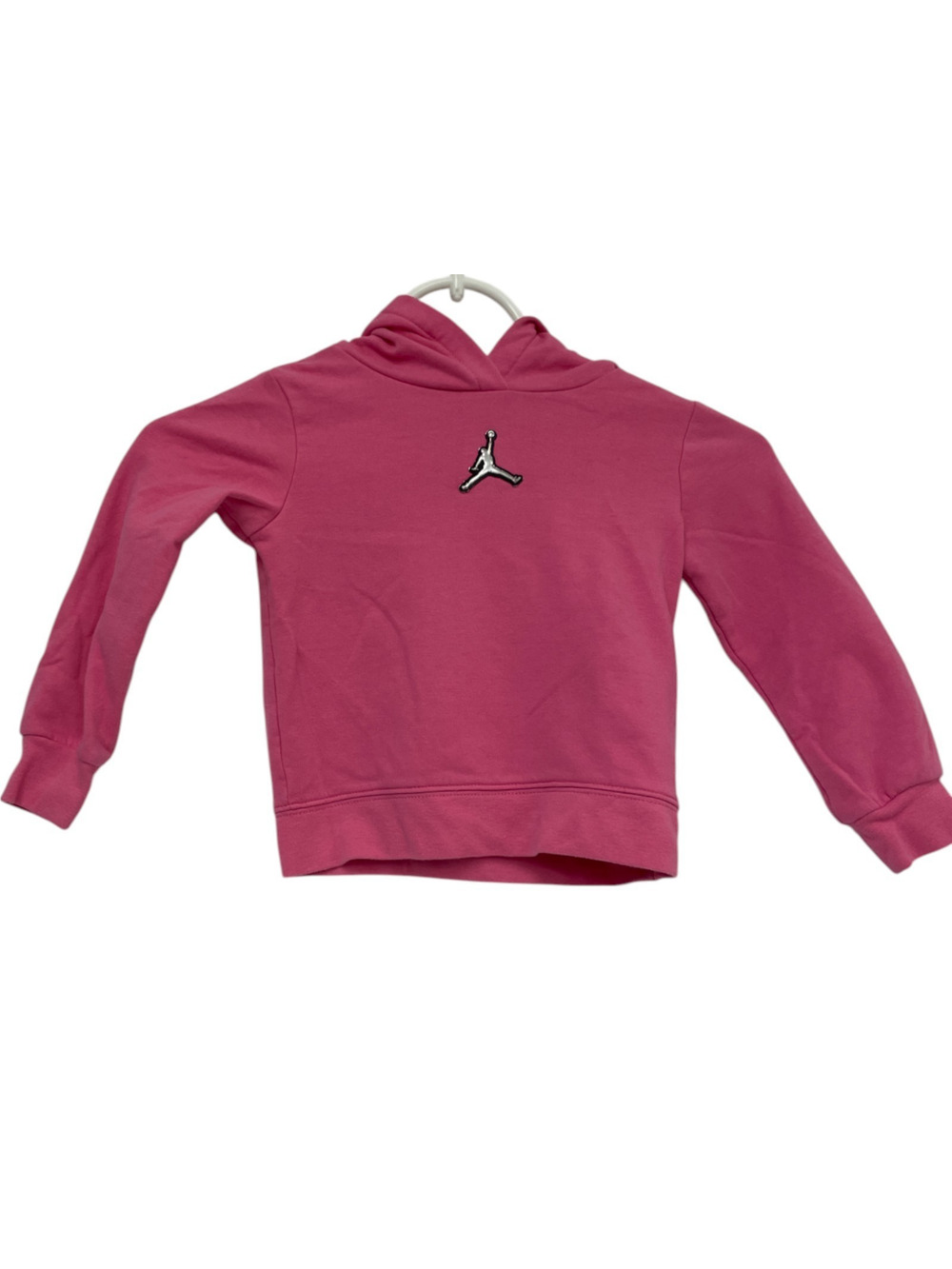 Jordan Pullover Hoodie Toddler Girls 2T Pink Essentials Shine Boxy Long Sleeve